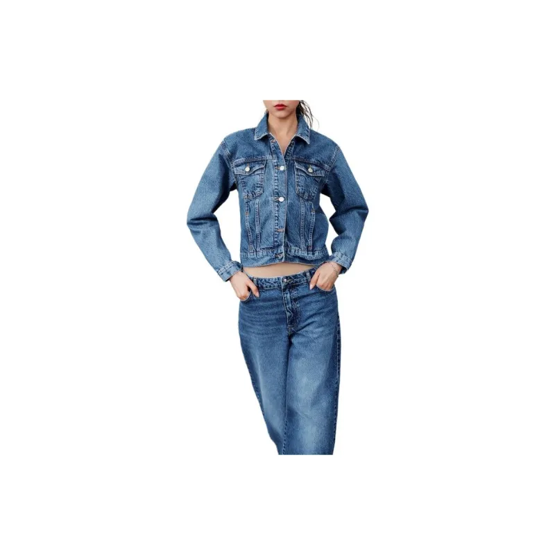ZARA Denim Jacket Women's Medium Blue-2