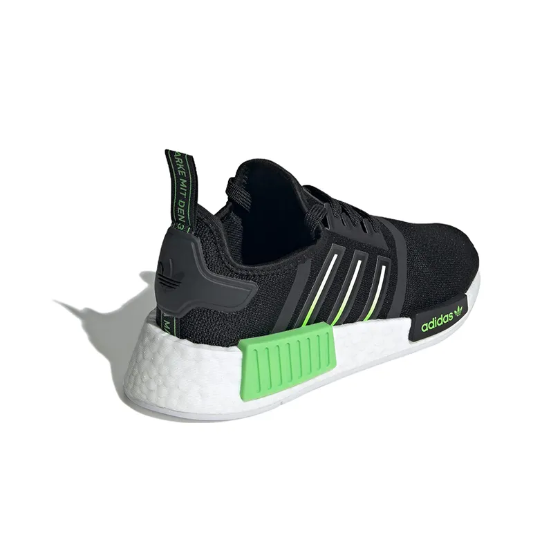 Adidas NMD_R1 J 'Black Lucid Lime'-3