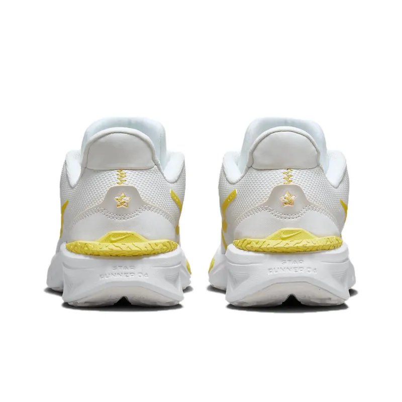 Nike Star Runner 4 GS 'Summit White Opti Yellow'-4
