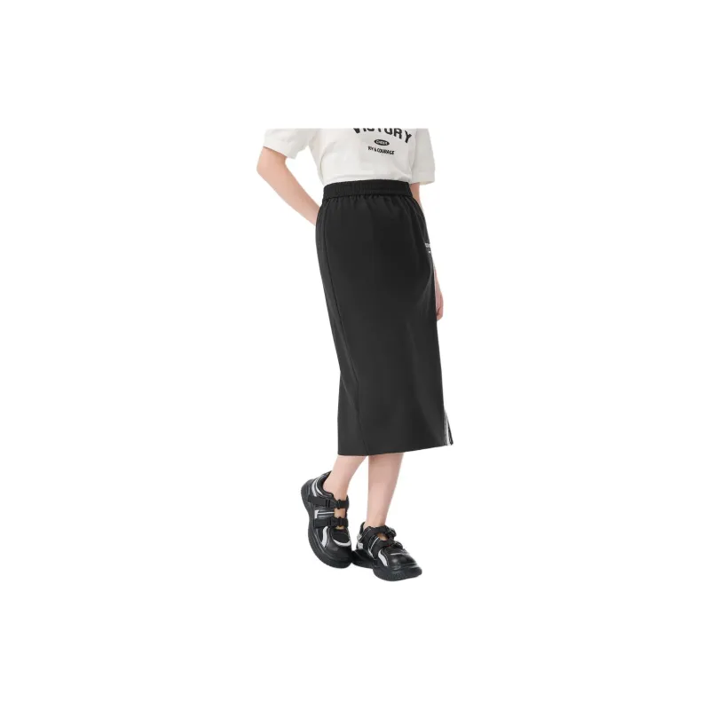 EICHITOO Casual Long Skirts Women's Black Trim-4