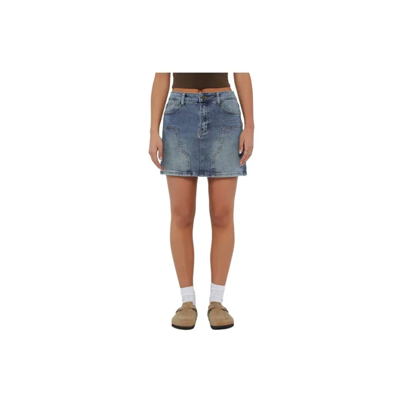 GUESS Denim Short Skirts Women's Denim Blue-1