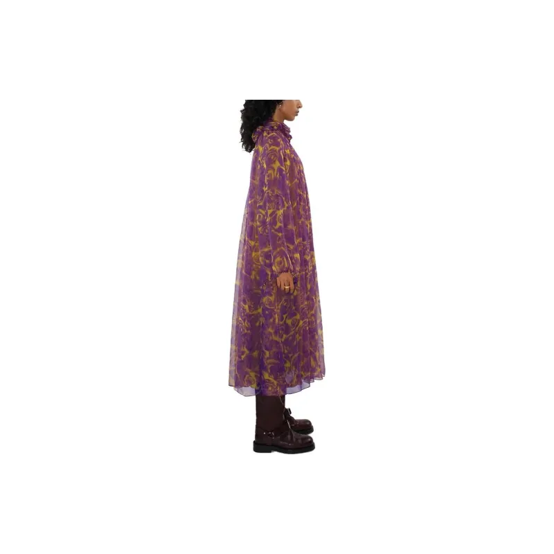 Burberry Long Sleeved Dresses Women's Autumn Pear Yellow-1