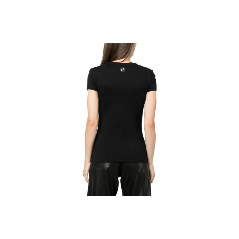 PHILIPP PLEIN Crystal embellished Logo T shirt-2