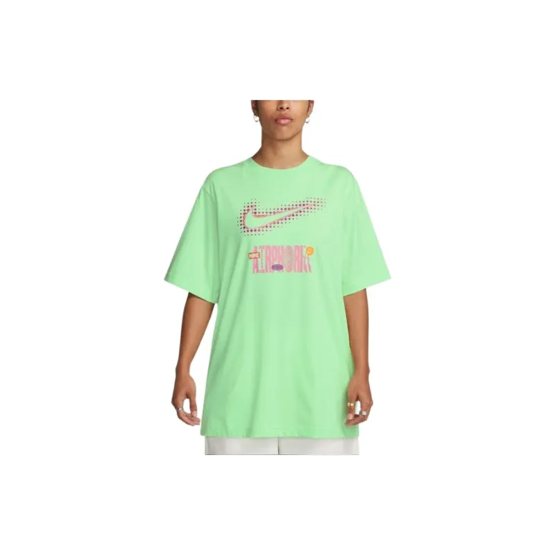 Nike T Shirt Women's Yellow Green-2
