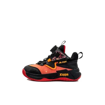 KAPPA KIDS Anti Slip Wear Resistant High Top Children's Basketball Shoes Black Orange Kids'