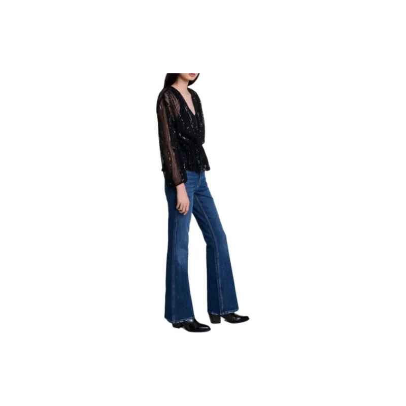 Maje Sequinned Blouse-3