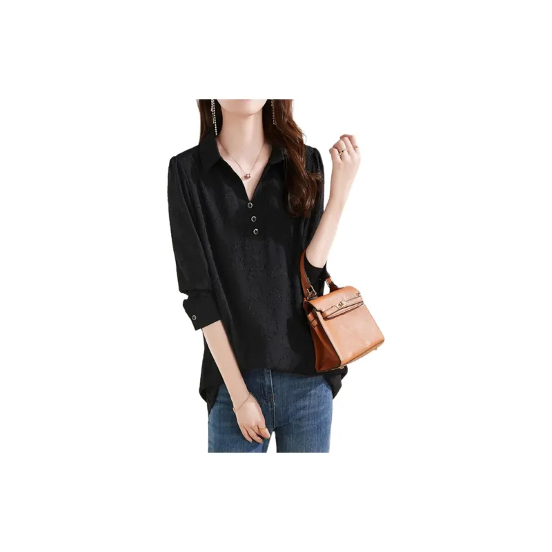 Mapping Shirts Women's Black-2