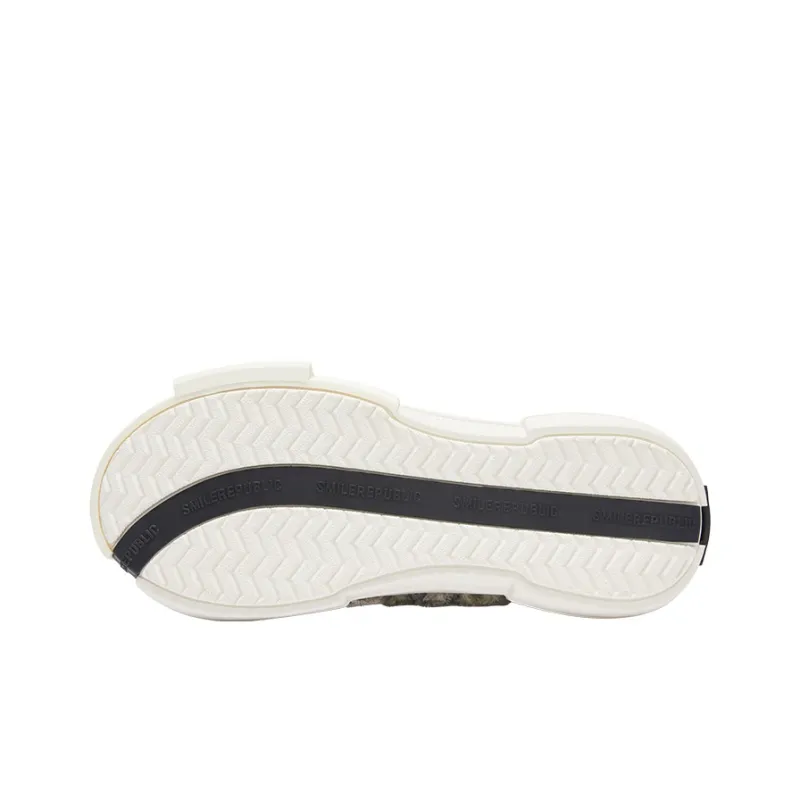 SMILEREPUBLIC Wear-Resistant Slip-Resistant Low-Top Casual Shoes Unisex Beige Green-6