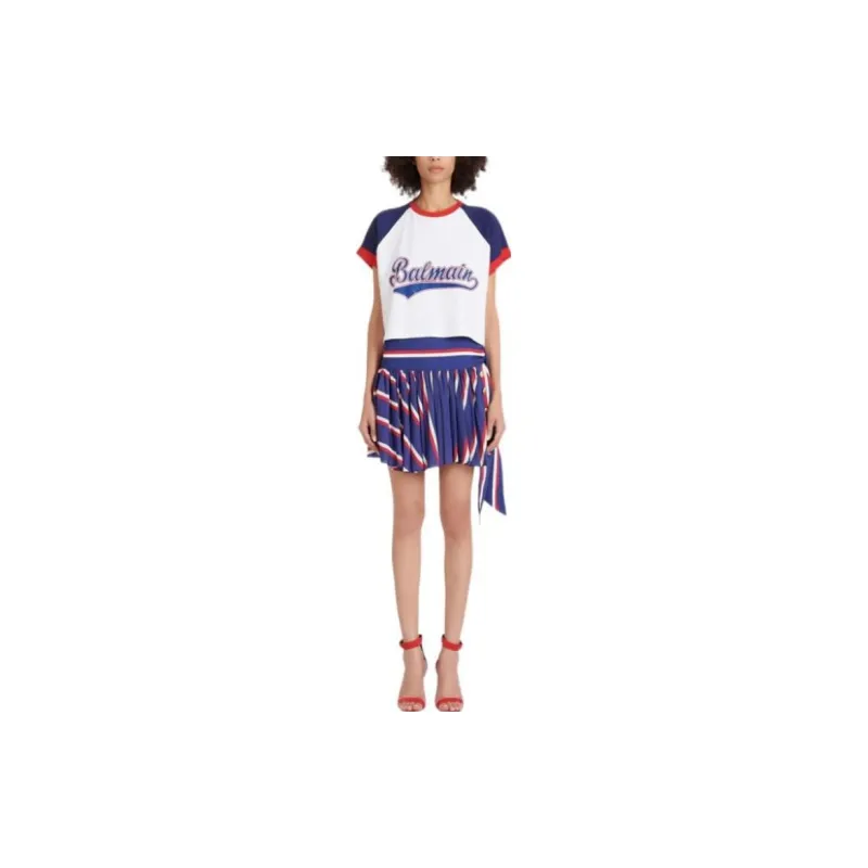 BALMAIN Crop Tops Women's White-1