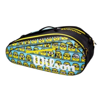 Wilson x MINIONS Tennis Racket Bags Fabric Unisex 76*24*33 Cm Yellow Black