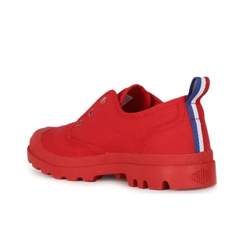 Palladium Pampa Abrasion Resistant, Breathable, Lightweight Low Top Canvas Shoes Unisex Red-2