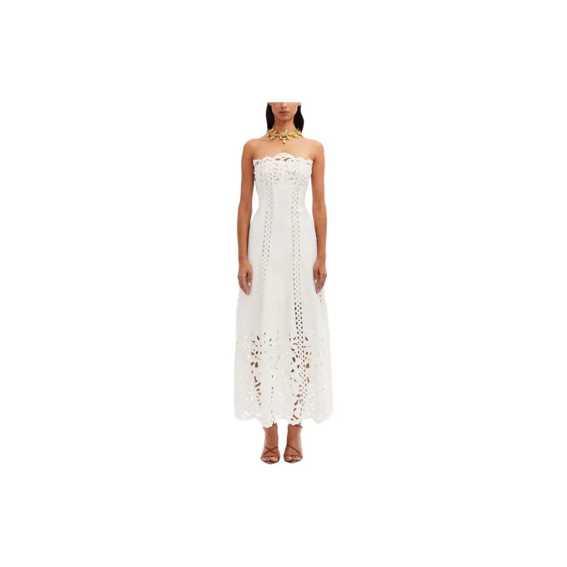 OSCAR DE LA RENTA Floral Guipure-lace Maxi Dress-1