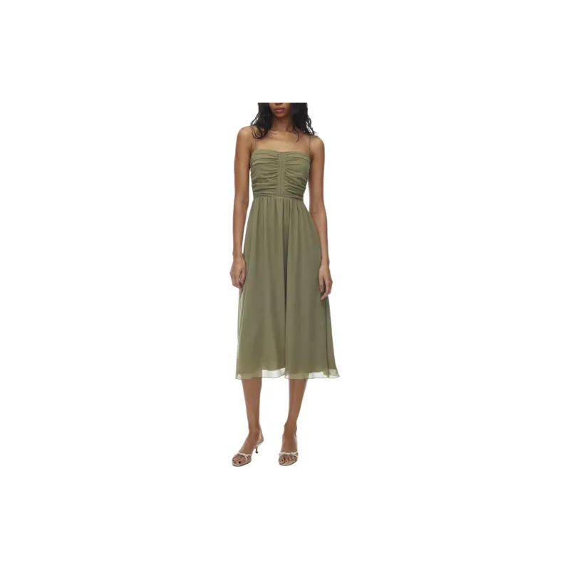 ARITZIA Wilfred Amuse Sleeveless Midi Dress Slip Dresses Women's Bosana Green-2