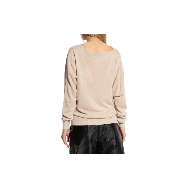 ISABEL MARANT Kristen Draped Knitted Jumper-2