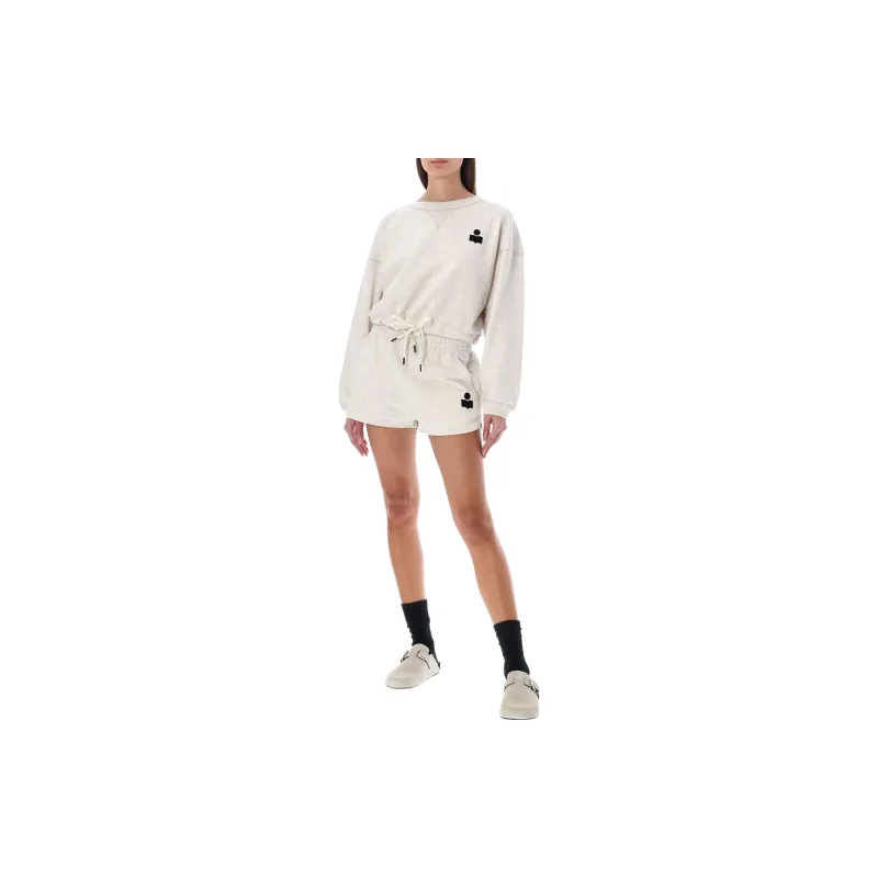 ISABEL MARANT ETOILE Margo Drawstring Cropped Sweatshirt-2