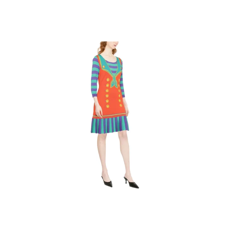MOSCHINO Long-Sleeved Dresses Women's Orange-1