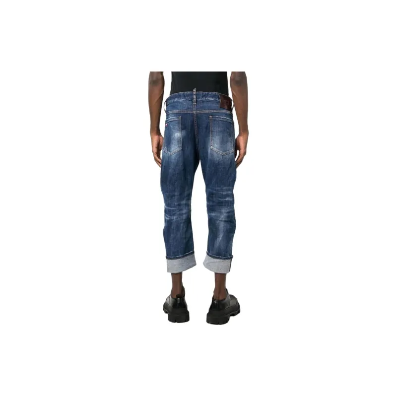 DSQUARED 2 Turn Up Hem Tapered Leg Jeans-4