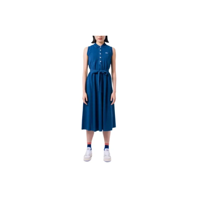 LACOSTE Sleeveless Dress Women's Indigo-2
