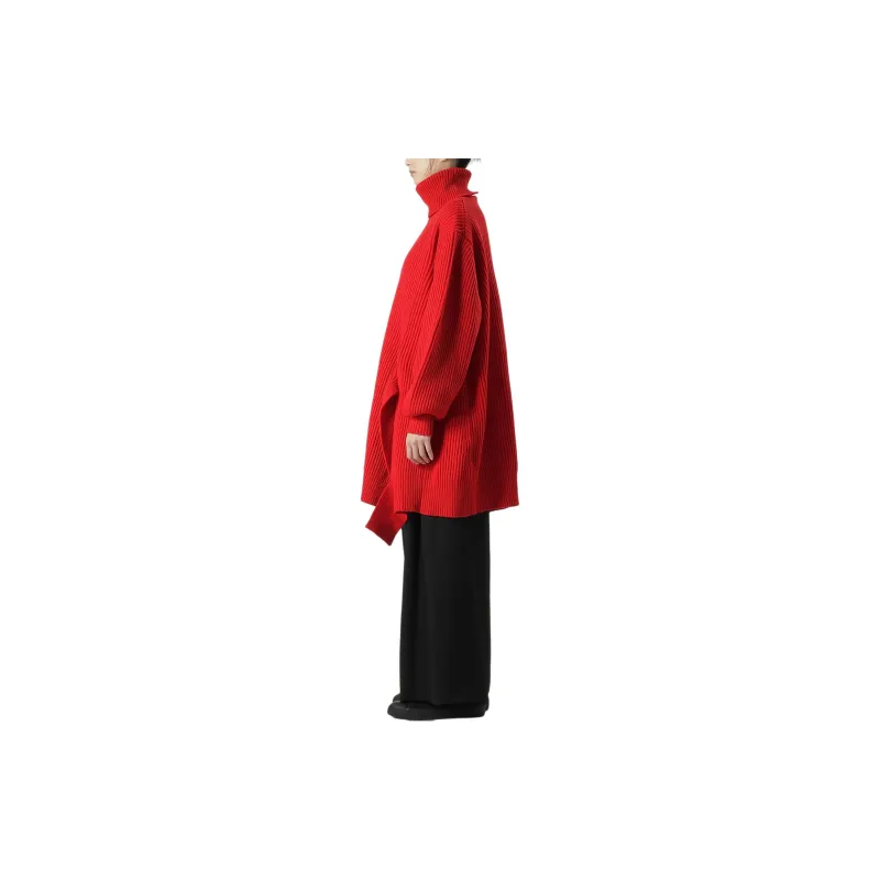 Yohji Yamamoto Roll neck Asymmetric Jumper-5