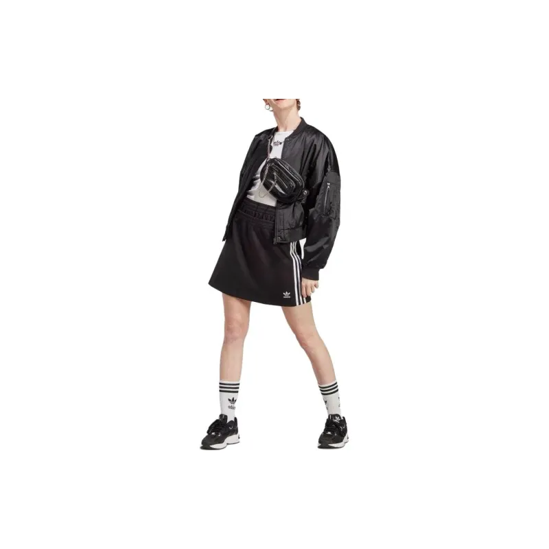 Adidas Originals Casual Short Skirts Women's Black-1