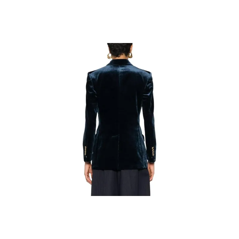TOM FORD Velvet Double breasted Blazer-2