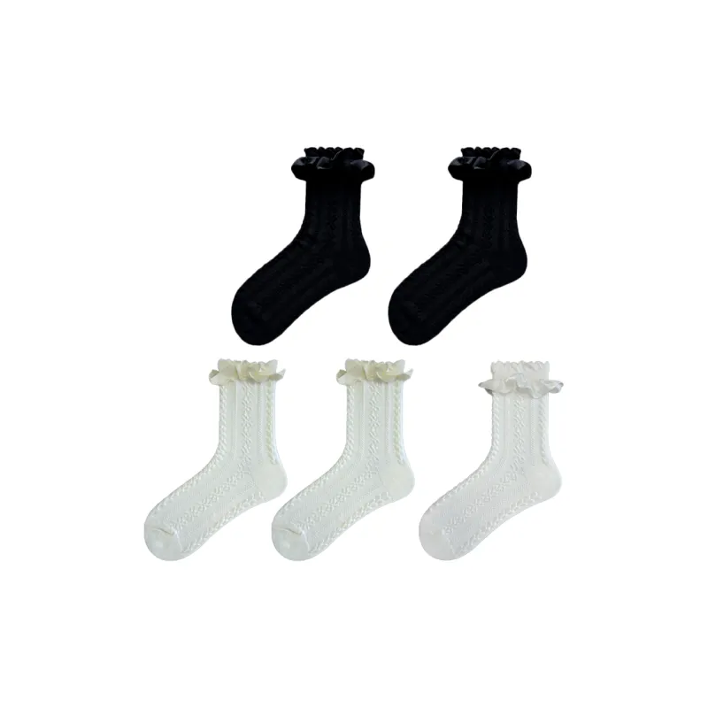Evening Classroom Mid Calf Socks Women's 5 Pack-9
