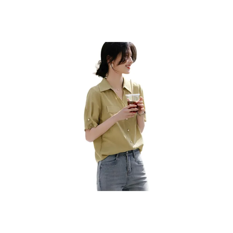 XWI Shirts Women's Olive Green-3