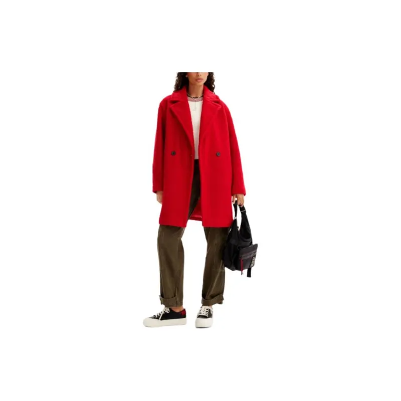 Desigual Coats Women's Red-2