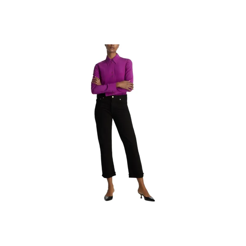 St. John Long-sleeve Silk Shirt-1