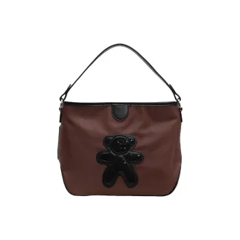 Yalu Nylon Patchwork Tote Portable Crossbody Bag, Shoulder Bag Regular Women's Coffee/Black/Khaki/Red/Orange