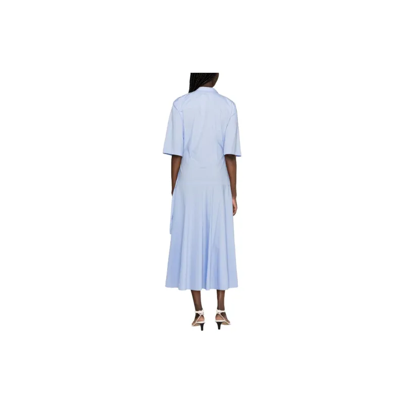 MSGM Short Sleeved Dress Women's Blue-2