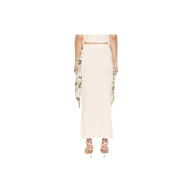 NANUSHKA Maltha Scarf detail Midi Skirt-2