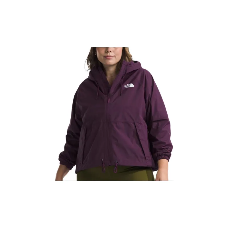 THE NORTH FACE Women's Plus Antora Rain Hoodie Jackets & Coats Women's Curry Purple-1