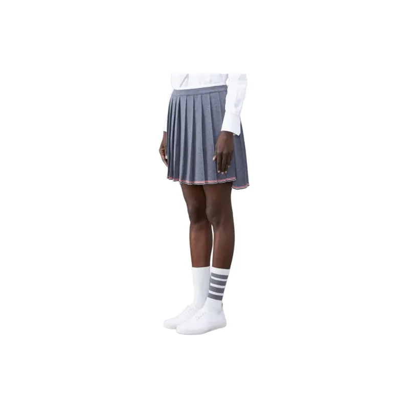 THOM BROWNE Pleated Full Needle Knitted Skirt-4