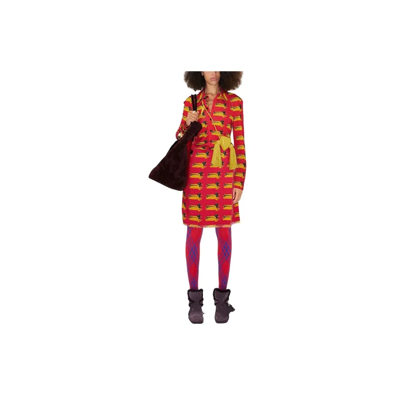 Burberry Duck print Wool Miniskirt-1