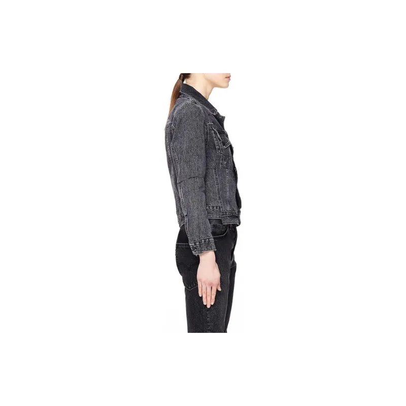 Vetements Denim Jackets Women's Black-3