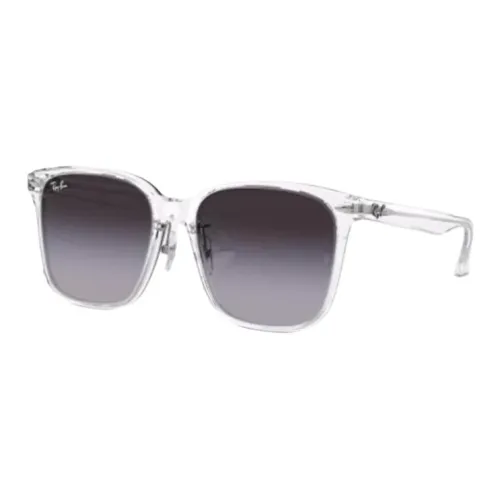 RayBan Plate Frame Square Sunglasses Unisex Transparent