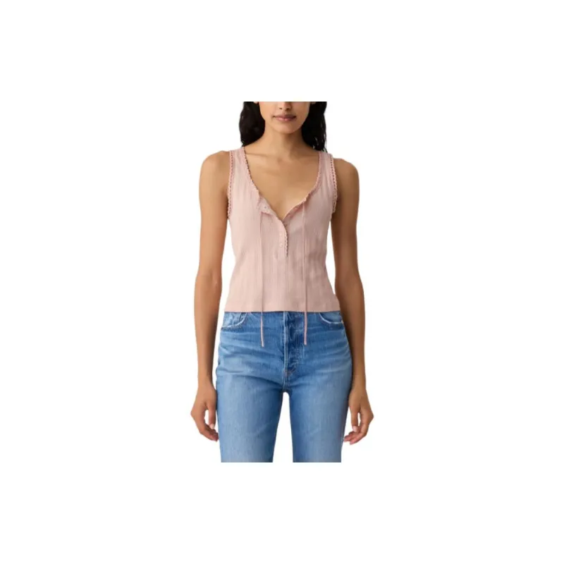 Doen X GAP DOEN Collaboration Series Tank Tops Women's Pink-2