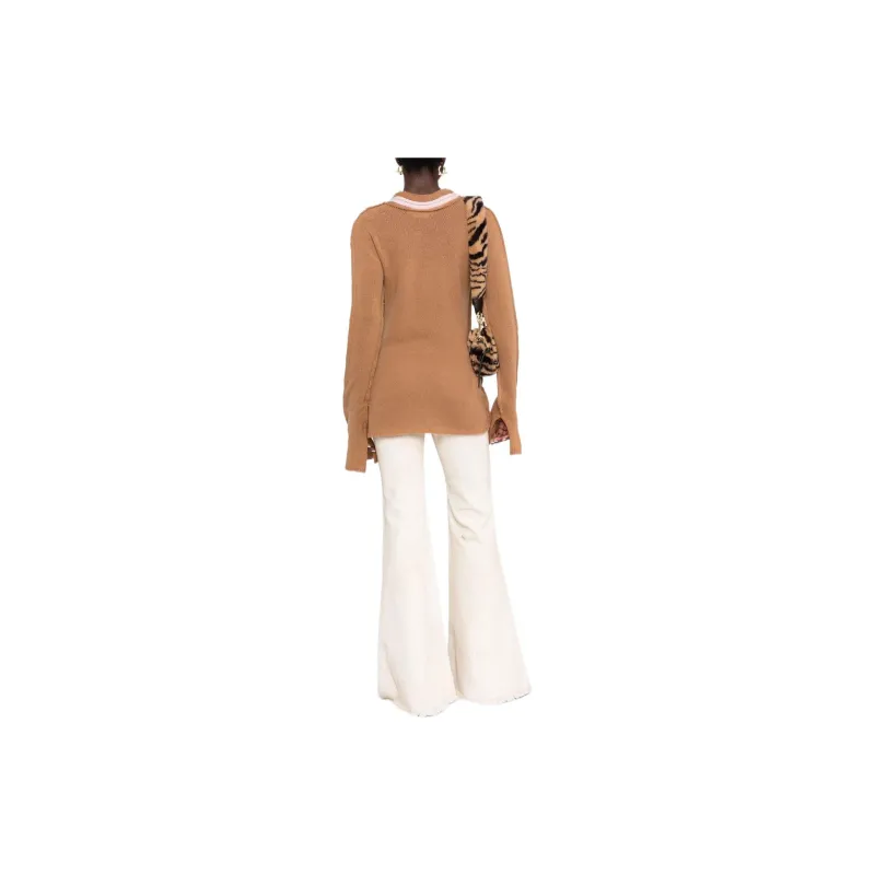 MARNI Cashmere Sweaters Women's Brown-2