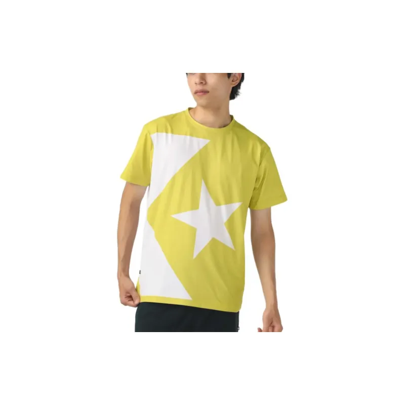 Converse BIG CHEVRON LOGO TEE MENS T-Shirt Men's Lemon-2