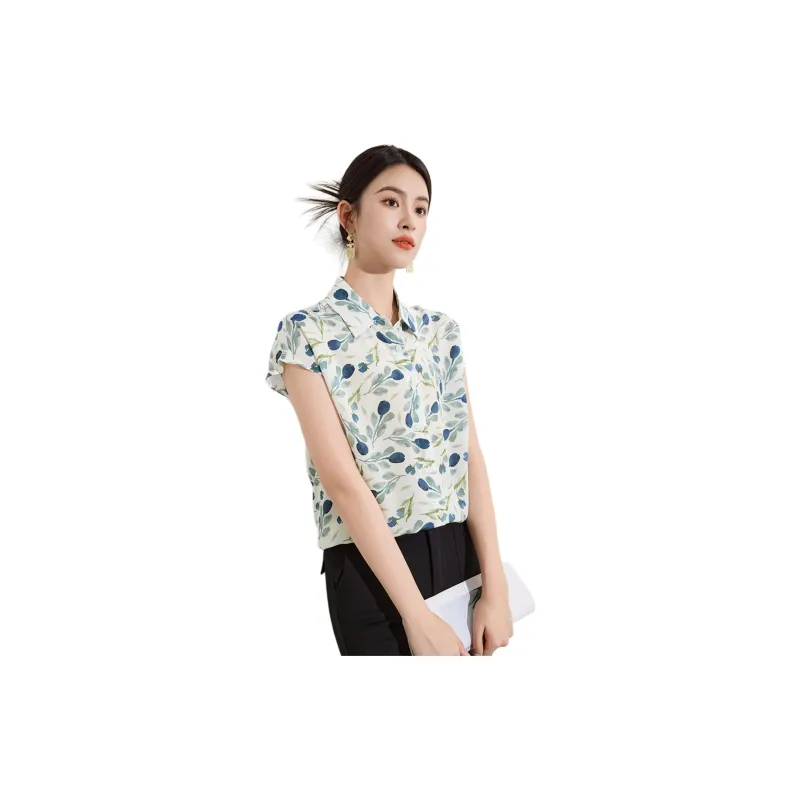 Yi Mengyuan Silk Shirt Women's Image Color-3
