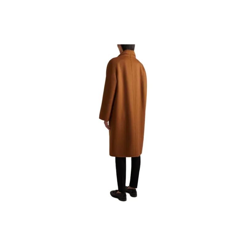 MaxMara Lilia Collection Cashmere Cardigan Coat Women's Tobacco-3