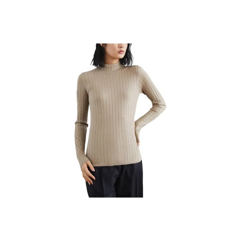 Brunello Cucinelli Knitted Mock Neck Jumper-1