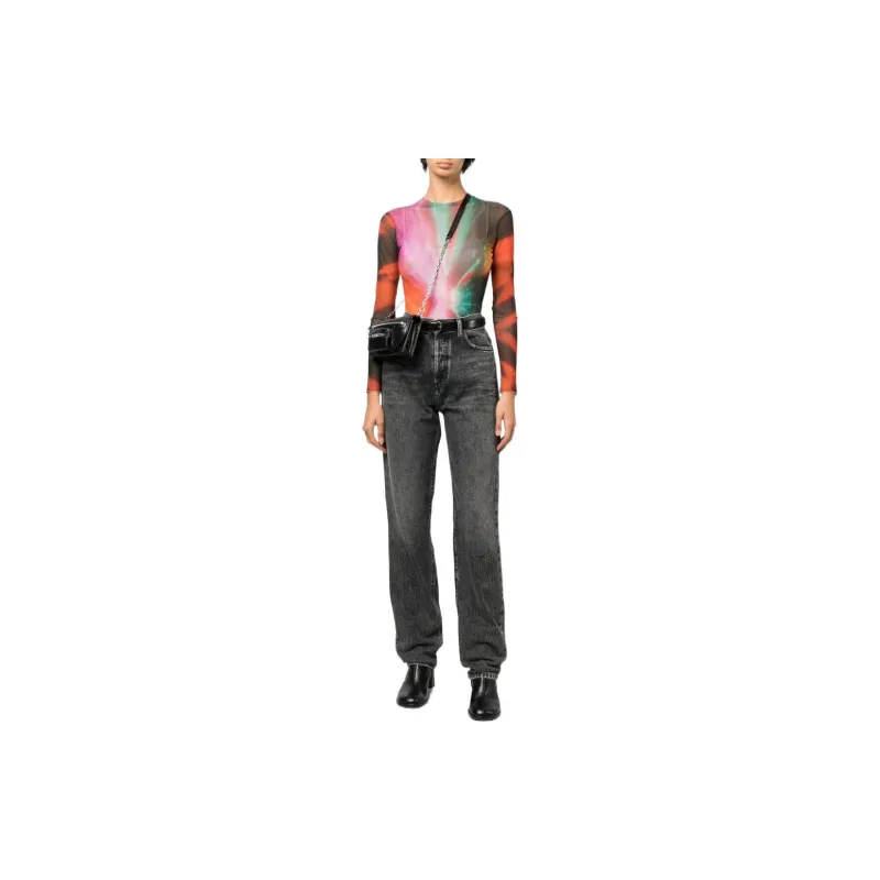 DIESEL 1956 Straight-leg Cropped Jeans-1
