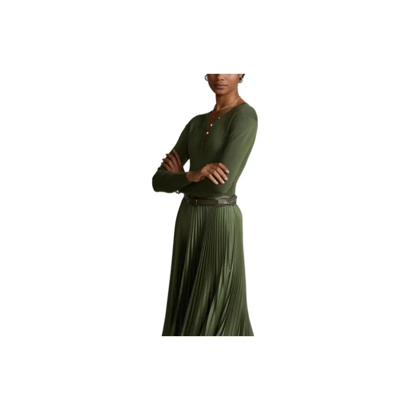 Polo Ralph Lauren Long-Sleeved Dresses Women's Green-3