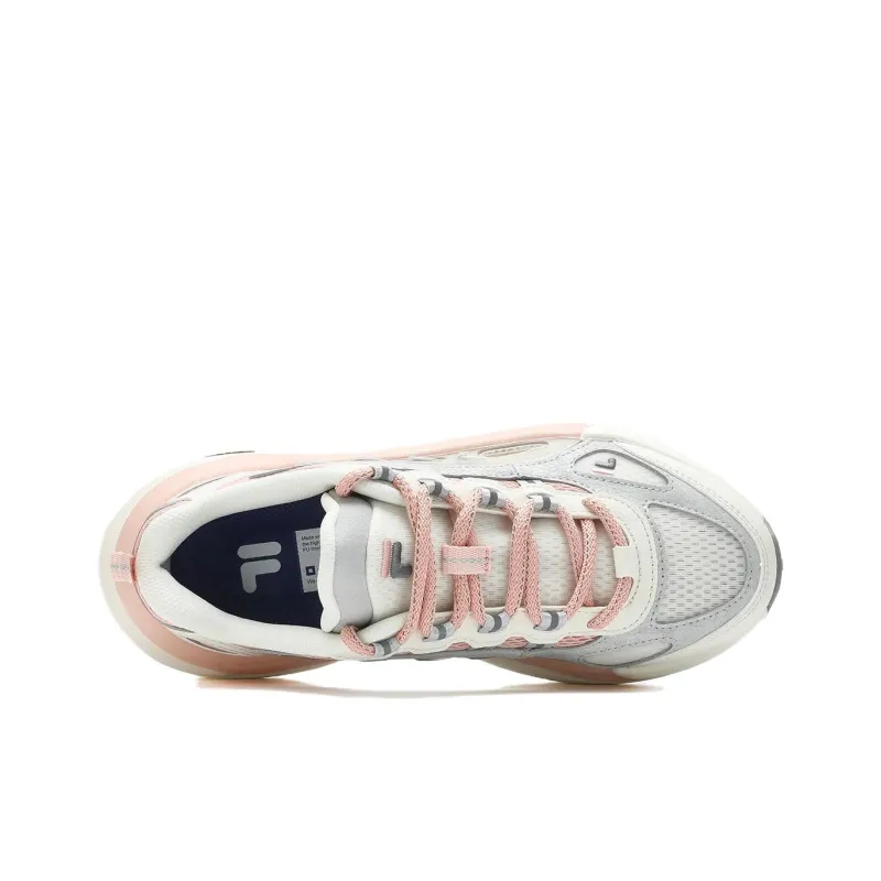 FILA FUSION SKY TRAIL DX Fishbone Head Cushioning Wear Resistant Low Top Casual Shoes Women's White Pink-3