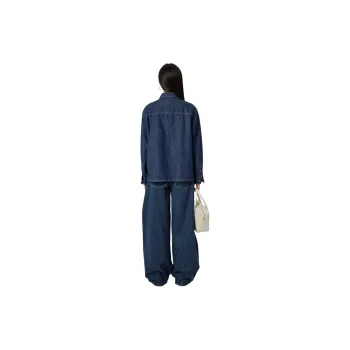 Omont Shirt Women's Vintage Denim Dark Blue