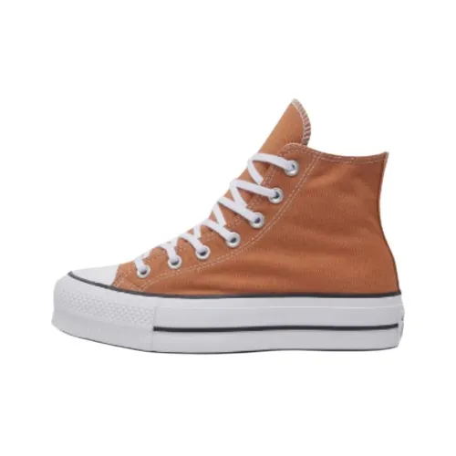 Converse All Star Lift Canvas Shoes Women's High-Top Brown