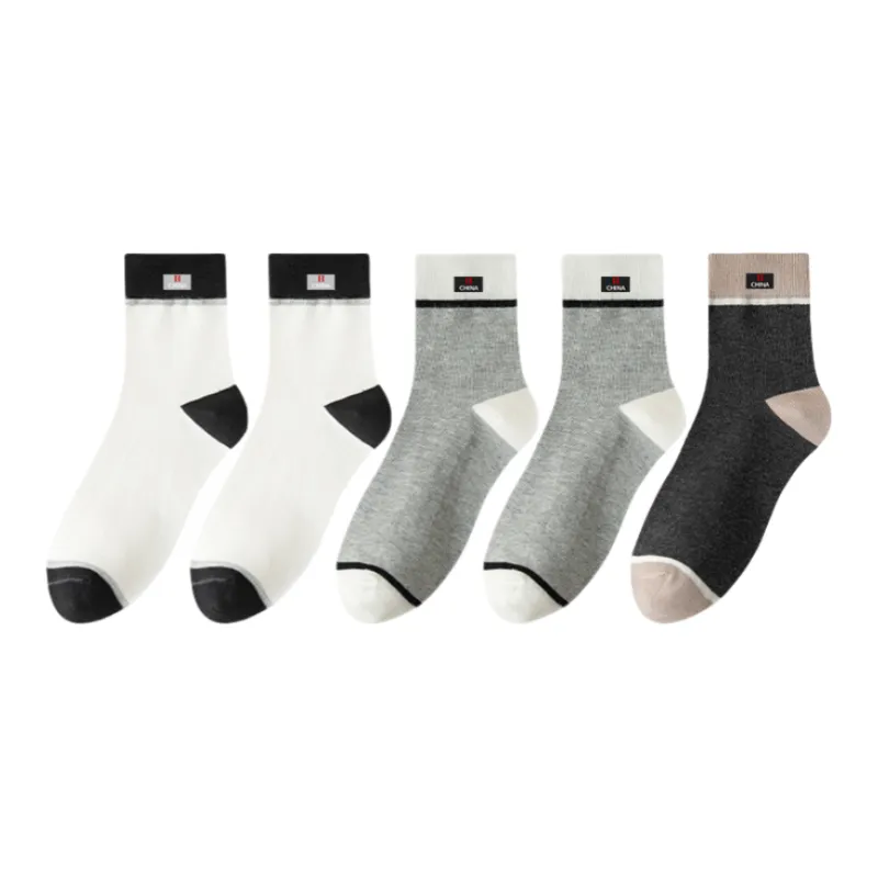 Lan Miao Mid Calf Socks Men's 5 Pack-4