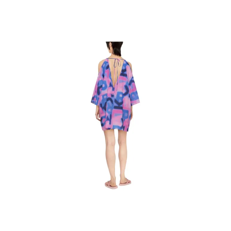 KARL LAGERFELD / Karl Lagerfeld Jeans Abstract print Cotton Kaftan Dress-2